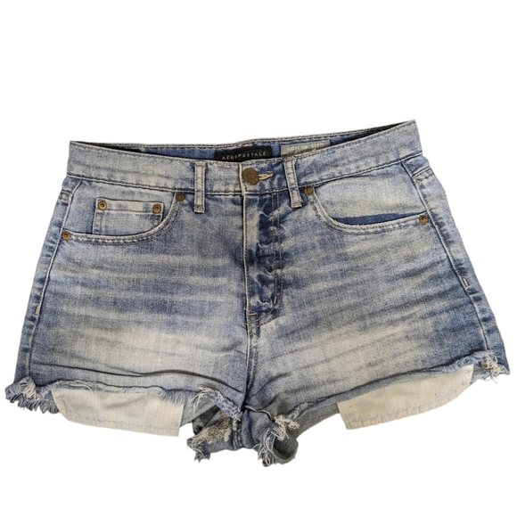 Aeropostale "high waisted AERO CHEEKY" jean short shorts. Sz. 6 - Picture 1 of 12